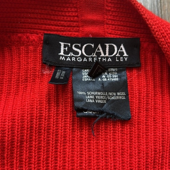 Escada Margaretha Ley Women's Red Sweater - Picture 2 of 8